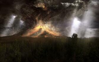 Volcano Eruption Wallpaper HD