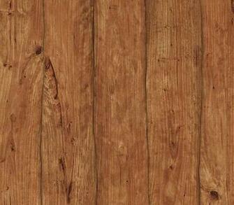 Wallpaper Designer Brown Faux Wood Planks