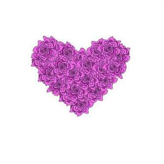 Image Of Roses And Hearts Desktop Background
