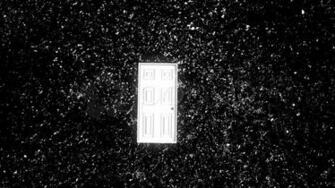T188 Twilight Zone Door Retro Parody Stock Video HD