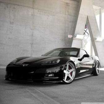 Black Chevrolet Corvette Z06 4k HD Desktop Wallpaper For