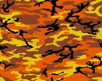 Orange Camouflage Camo