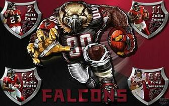 Falcons Crazy Logo Shield Players Wallpaper