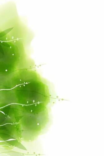 Green And White Abstract Leaf iPhone HD Wallpaper