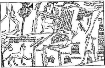 Detail Of Paradise And Its Four Major Rivers Adam Eve A