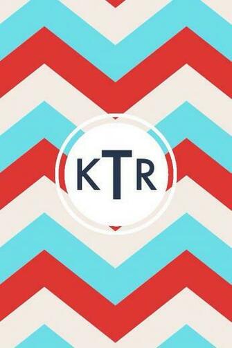 Custom Chevron Monogram Phone Wallpaper On Computer