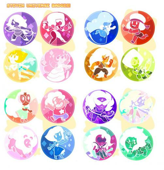 Steven Universe Button Set By Sepulchritude