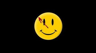 Watchmen Black Background Smiley Face Wallpaper