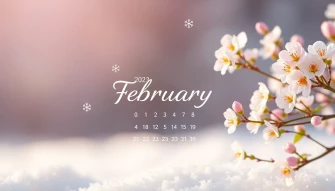 February Calendar Wallpaper