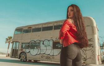 Wallpaper Ass Jeans Jacket Bus Long Hair Rachel Bridge