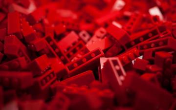 Lego Macro Red Abstract Toys Wallpaper