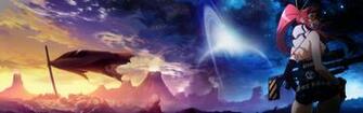 High Resolution Tengen Toppa Gurren Lagann Dual Monitor