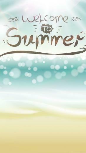 Hello Summer iPhone Wallpaper In