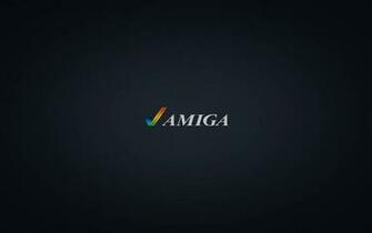 Amiga Logo Dark Blue Background By Pixeloza