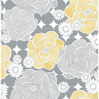Grey And Yellow Wallpaper