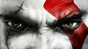 Wallpaper Kratos God Of War Face Eyes Scar