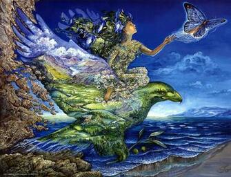 Wallpaper Josephine Wall Girl Eagle Bird