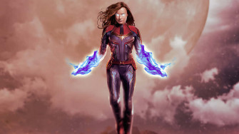 Wallpaper iPad Captain Marvel