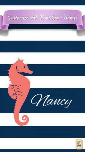 Designer Monogram Custom Wallpaper For iPhone App Info Stats