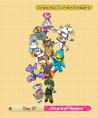 Acnl Drawing Day Draw Your Current Villagers By Timesorceror On