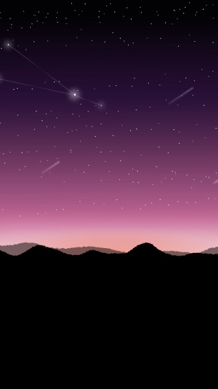 Wallpaper Star Fall Night Sky Digital Art