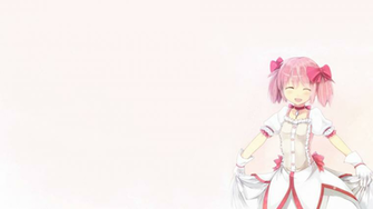 Kanmae White Wallpaper Puella Magi Madoka Magica