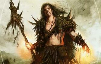 Wallpaper Staff Magic The Gathering Planeswalker Sarkhan Wol