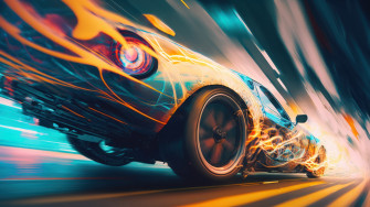 Sports Car Abstract Art 4k Wallpaper iPhone HD Phone 6961k