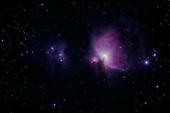 Outer Space Stars Purple Wallpaper
