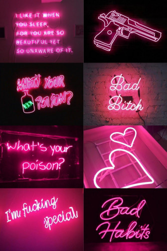 The Best Aesthetic Alternative Neon Baddie Pink Wallpaper