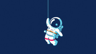 Astronaut Hanging On Moon 4k Wallpaper HD Artist