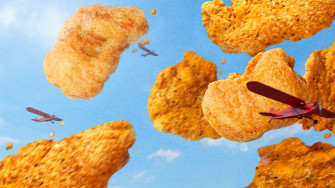 Chicken Nuggets In The Sky Wallpaper