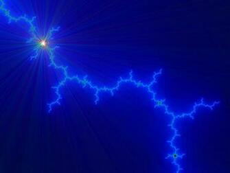 Colorful Blue Lightning By Stewe151