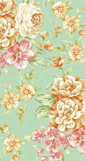 iPhone Wallpaper Vintage Flower Print More