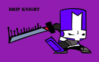 Castle Crashers Drip Knight Wallpaper Vector By Sonarfoobthegreat On