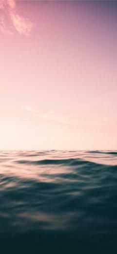 Purple Skies And Ocean iPhone Wallpaper