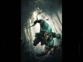 Green Arrow Symbol Wallpaper