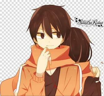 Render Shintaro And Ayano Brown Haired Anime Character