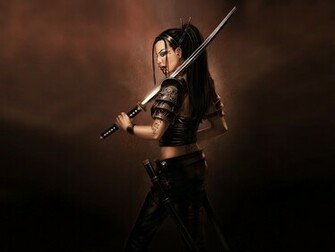 Asian Fantasy Wallpaper Girl With Katana