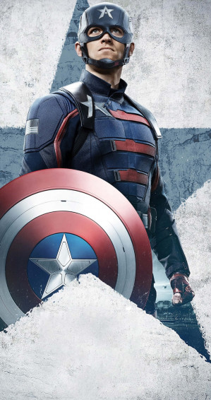 Captain America Brave Pose Poster Movie Wallpaper