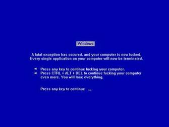Blue Screen Of Death Wallpaper