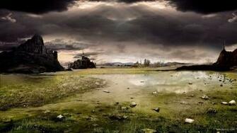 Castle On The Swamp HD Wallpaper