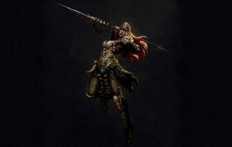 Wallpaper Jump Spear The Dark Background Russell Dongjun