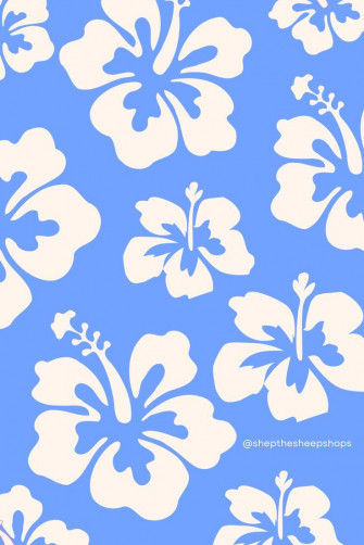 Simple Trendy Hibiscus Flower Background Wallpaper