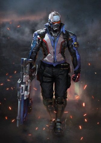 Overwatch Phone Soldier Big Gun Vvxtwi54a2dgux22 Wallpaper