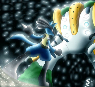 Lucario Vs Regigigas By Esepibe On Newgrounds