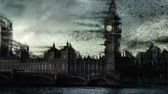Sci Fi Apocalyptic City Destruction Horror Dark G