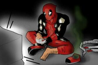 Deadpool Playing Xbox By Phum0