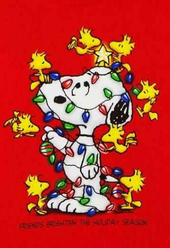 Peanuts Snoopy Christmas Tree Computer Desktop HD Wallpaper
