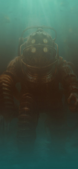 Bioshock Big Daddy Art Wallpaper iPhone